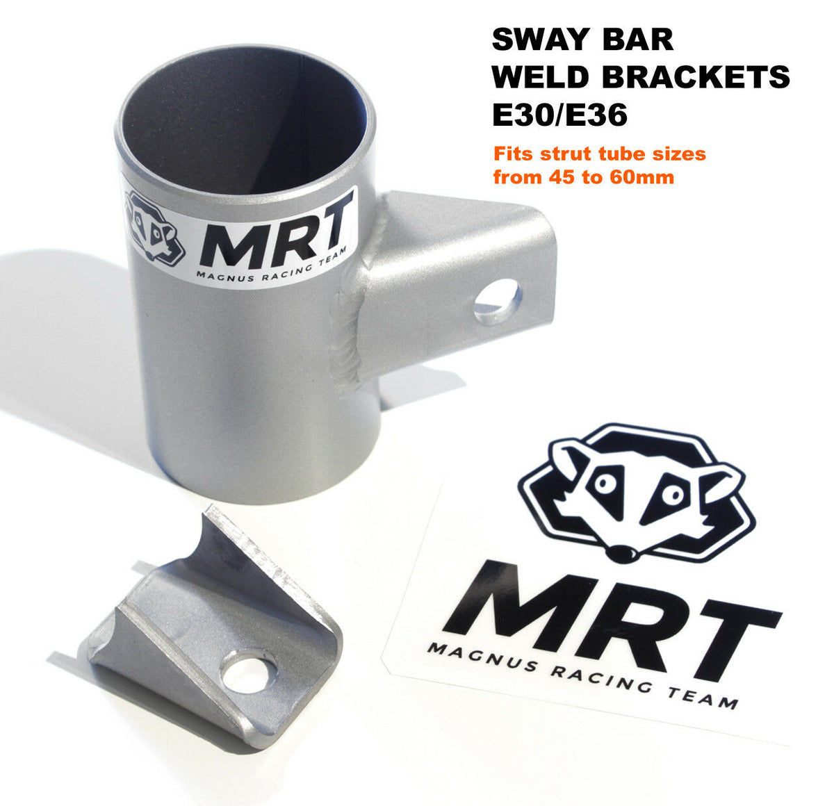 BMW E30 / E36 - Sway bar strut mount weld brackets – MRT Engineering